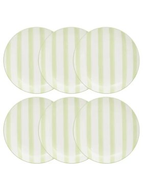 MIAhome MIAhome Komplet talerzy deserowych 6 szt. Charlie 19 cm Zielony