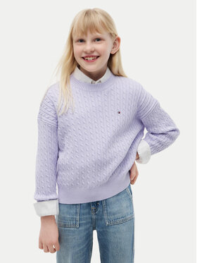 Tommy Hilfiger Tommy Hilfiger Пуловер KG0KG08848 Светлолилав Regular Fit