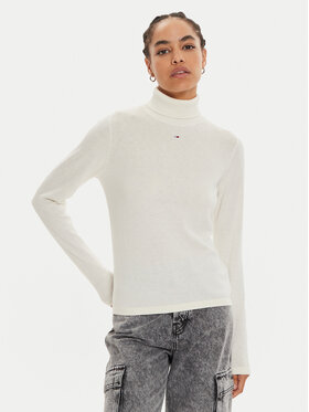 Tommy Jeans Tommy Jeans Dolcevita Essential DW0DW19686 Écru Regular Fit