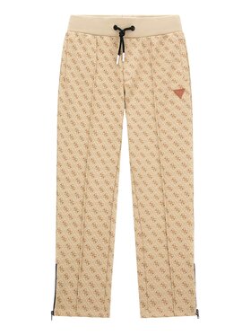 Guess Kids Guess Kids Kalhoty z materiálu 166559 Béžová Regular Fit