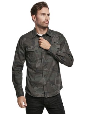 Brandit Brandit Koszula 4005.10.L Brązowy Regular Fit