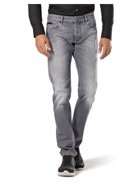 PHILIPP PLEIN PHILIPP PLEIN Džínsy 30789 Sivá Straight Fit