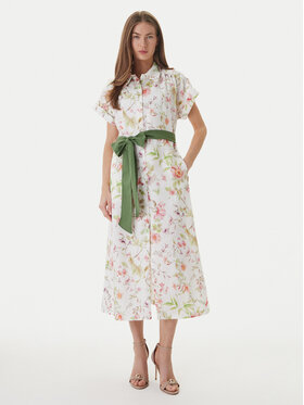 Luisa Spagnoli Luisa Spagnoli Hemdkleid Pilea 543227 Écru Regular Fit