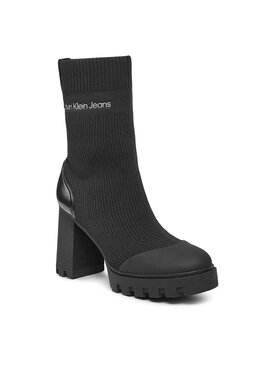 Calvin Klein Jeans Calvin Klein Jeans Členková obuv Platform Knit Sock Knit Wn YW0YW01196 Čierna