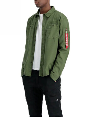 Alpha Industries Alpha Industries Koszula AI.138422-142-XL Khaki Regular Fit