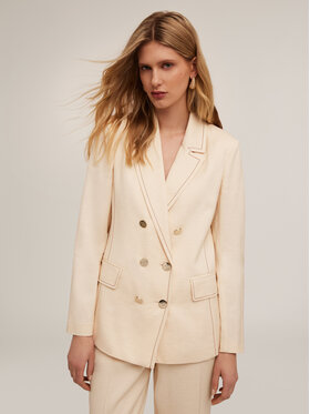 Motivi Motivi Giacca di transizione Q676Q100916N002 Crema Regular Fit