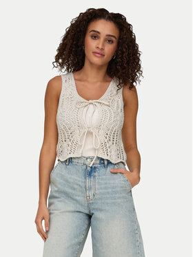 ONLY ONLY Top Lizzy 15343882 Beżowy Regular Fit