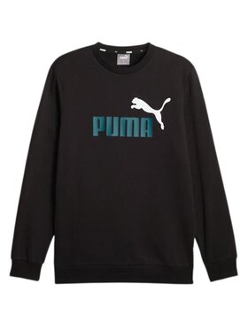 Puma Puma Bluza Essentials+ Two-Tone Big Logo Czarny Regular Fit