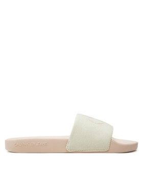 Calvin Klein Jeans Calvin Klein Jeans Šľapky Slide Monogram Co YW0YW00103 Écru