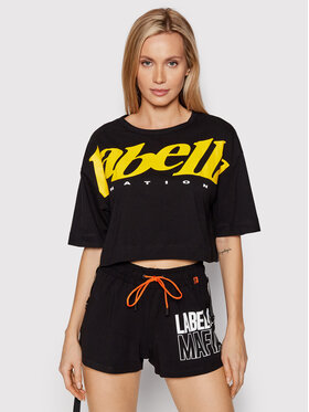 LaBellaMafia LaBellaMafia T-Shirt 21716 Černá Relaxed Fit