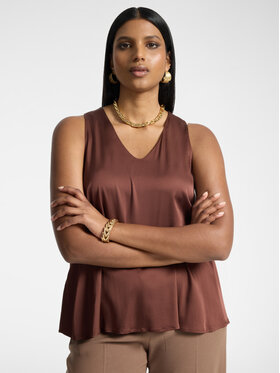 Elena Mirò Elena Mirò Top D001P000038N022 Marrone Flared Fit
