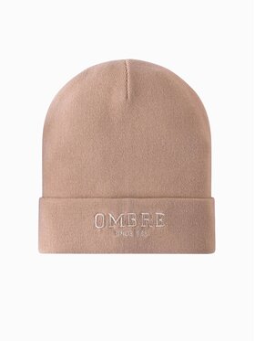 Ombre Ombre Czapka OM-ACWH-0120 Beżowy