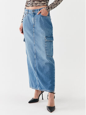 ONLY ONLY Spódnica jeansowa 15316074 Niebieski Regular Fit