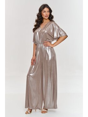 Makadamia Makadamia Kombinezon m884 Brązowy Loose Fit