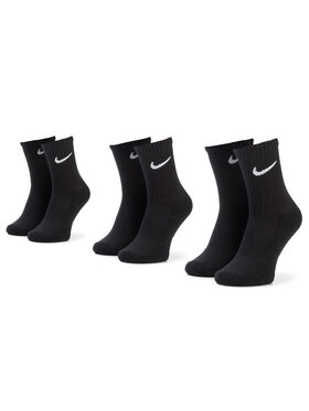 Nike Nike Zestaw 3 par wysokich skarpet dziecięcych SX7664 010 Czarny