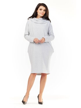 Infinite You Infinite You Každodenné šaty M152 Sivá Basic Fit