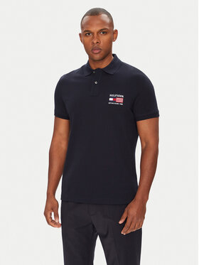 Tommy Hilfiger Tommy Hilfiger Tricou polo Flag MW0MW39836 Bleumarin Regular Fit