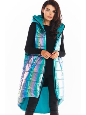 Awama Awama Bezrękawnik A386 Niebieski Basic Fit