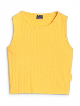 4F 4F Tank top MIDSHOP TEXTILE Żółty Slim Fit