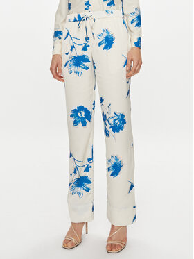 Calvin Klein Calvin Klein Spodnie materiałowe K20K206662 Biały Regular Fit