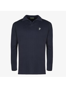 Palmar Palmar Polo Longsleeve Polo Shirt Granatowy Active Fit