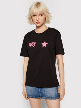Chiara Ferragni Chiara Ferragni T-Shirt 71CBHT03 Czarny Regular Fit
