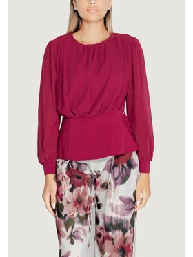 Rinascimento Rinascimento Bluzka CFC0120049003 Bordowy Shirt Fit