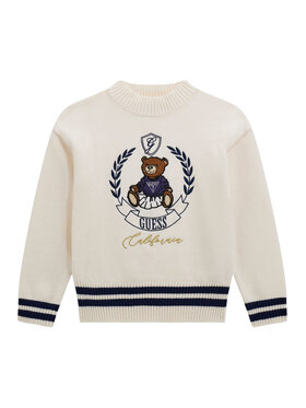 Guess Guess Džemperis J5BR11 Z3GS0 Balts Regular Fit