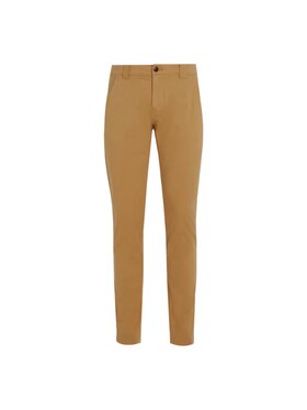 Tommy Jeans Tommy Jeans Spodnie materiałowe SPODNIE MĘSKIE CHINOSY SCANTON Brązowy Slim Fit