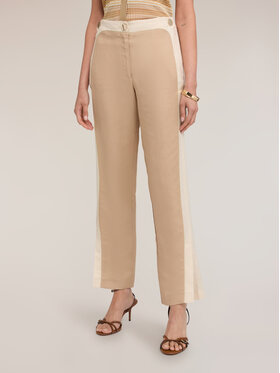 Motivi Motivi Pantaloni di tessuto P097Q004557N0R2 Crema Regular Fit