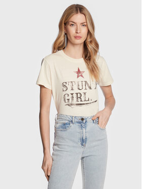 Pinko Pinko Majica Terribile 100611 A0MN Bež Regular Fit