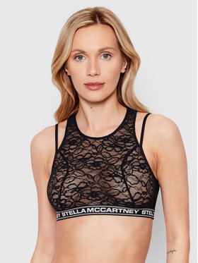 Stella McCartney Stella McCartney Biustonosz top Comfort Lace With Logo S6RG41050.00112 Czarny