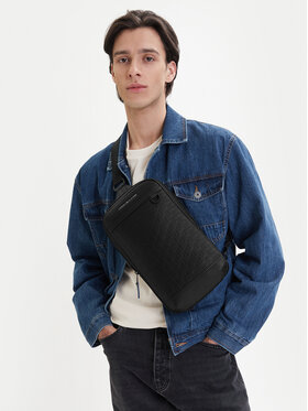 Tommy Hilfiger Tommy Hilfiger Geantă crossover Th Modern Slingpack AM0AM14024 Negru