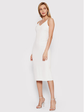 DeeZee DeeZee Vsakodnevna obleka Becca HSM017 Bela Slim Fit