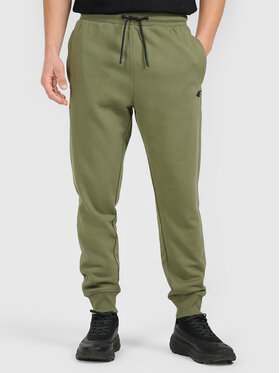 4F 4F Spodnie dresowe 4FWAW26TTROM1812-43S Khaki Active Fit
