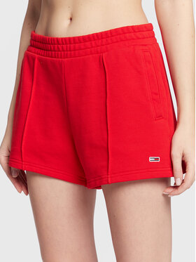 Tommy Jeans Tommy Jeans Sport rövidnadrág Essential DW0DW12626 Piros Regular Fit