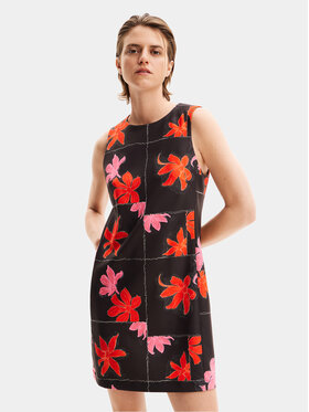Desigual Desigual Letní šaty Houston 24SWVW01 Černá Regular Fit