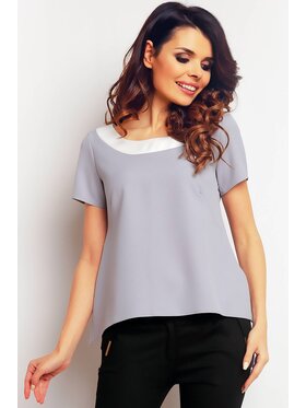 Infinite You Infinite You Bluzka M083 Szary Basic Fit