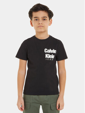 Calvin Klein Jeans Calvin Klein Jeans T-Shirt Mini Blown Up Logo IB0IB01885 Czarny Regular Fit