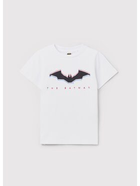 OVS OVS T-Shirt BATMAN 1437951 Biały Regular Fit