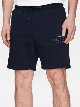 Tommy Hilfiger Tommy Hilfiger Sportovní kraťasy Curve Logo MW0MW30014 Tmavomodrá Regular Fit