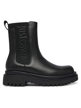Just Cavalli Just Cavalli Jātnieku stila puszābaki 79RA3S96 ZSD74 Melns