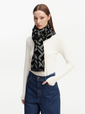 Tommy Hilfiger Women's Monogram Heavy Scarf in Grey