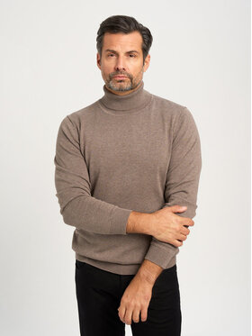 Willsoor Willsoor Sweter 71418 Brązowy Regular Fit