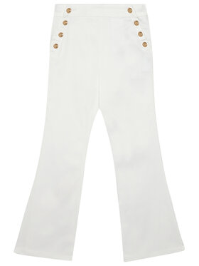 Guess Guess Riidest püksid J6RB09 WF7H0 Valge Bootcut Fit