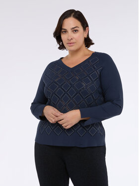 Fiorella Rubino Fiorella Rubino Maglione M066L008329N034 Blu Regular Fit