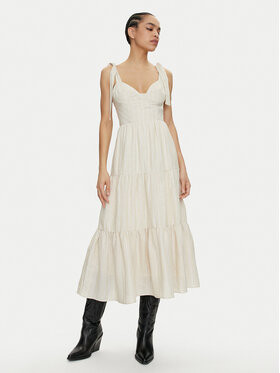 Pepe Jeans Pepe Jeans Rochie de vară Emereal PL953473 Bej Regular Fit