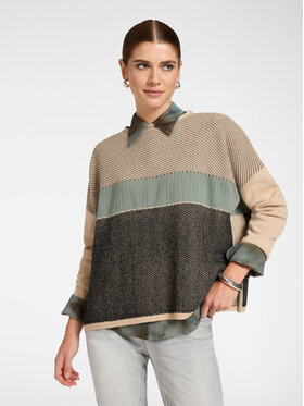Elena Mirò Elena Mirò Sweter M122E002122N0B2 Kremowy Regular Fit