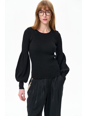 blue shadow blue shadow Sweter Exi Czarny Regular Fit