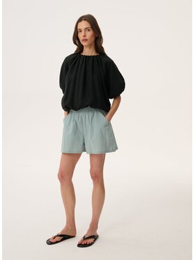 LEBRAND LEBRAND Szorty materiałowe Vitto Zielony jasny Regular Fit